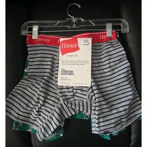 4 Hanes Men's Originals Stretch Boxer Briefs Modern Fit Sz S